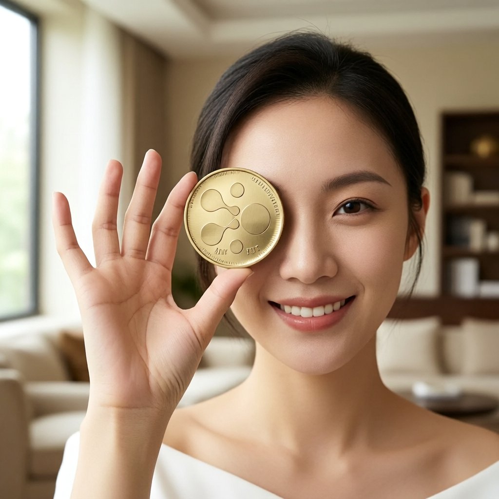 aelf (ELF) — gold cryptocurrency coin price illustration