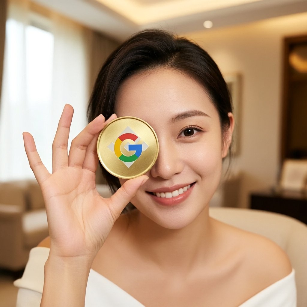Alphabet (bStocks Tokenized Stock) (GOOGLB) — ілюстрація золотої крипто-монети та ціни