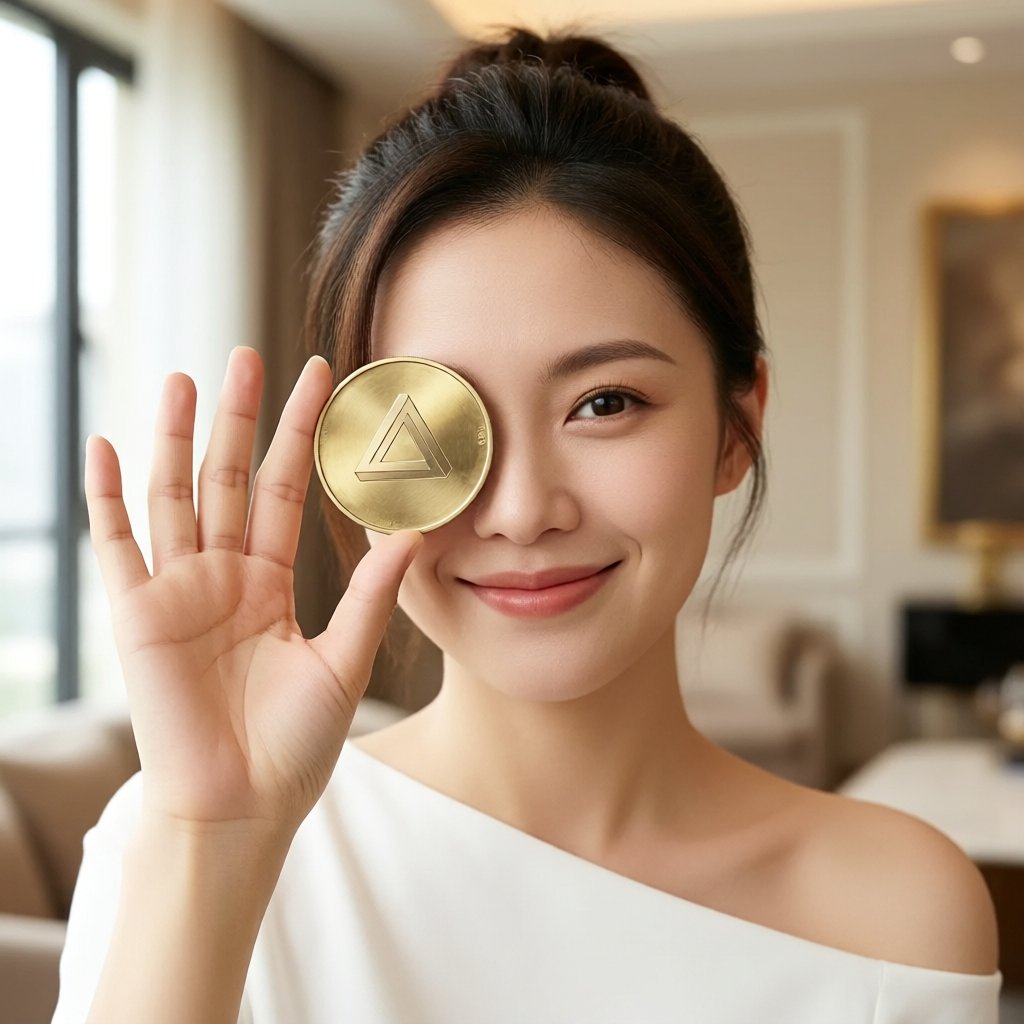 ARPA (ARPA) — gold cryptocurrency coin price illustration