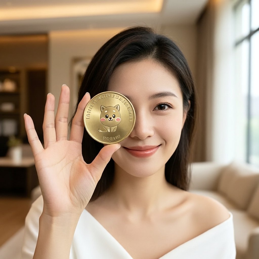 Asteroid Shiba (ASTEROID) — gold cryptocurrency coin price illustration
