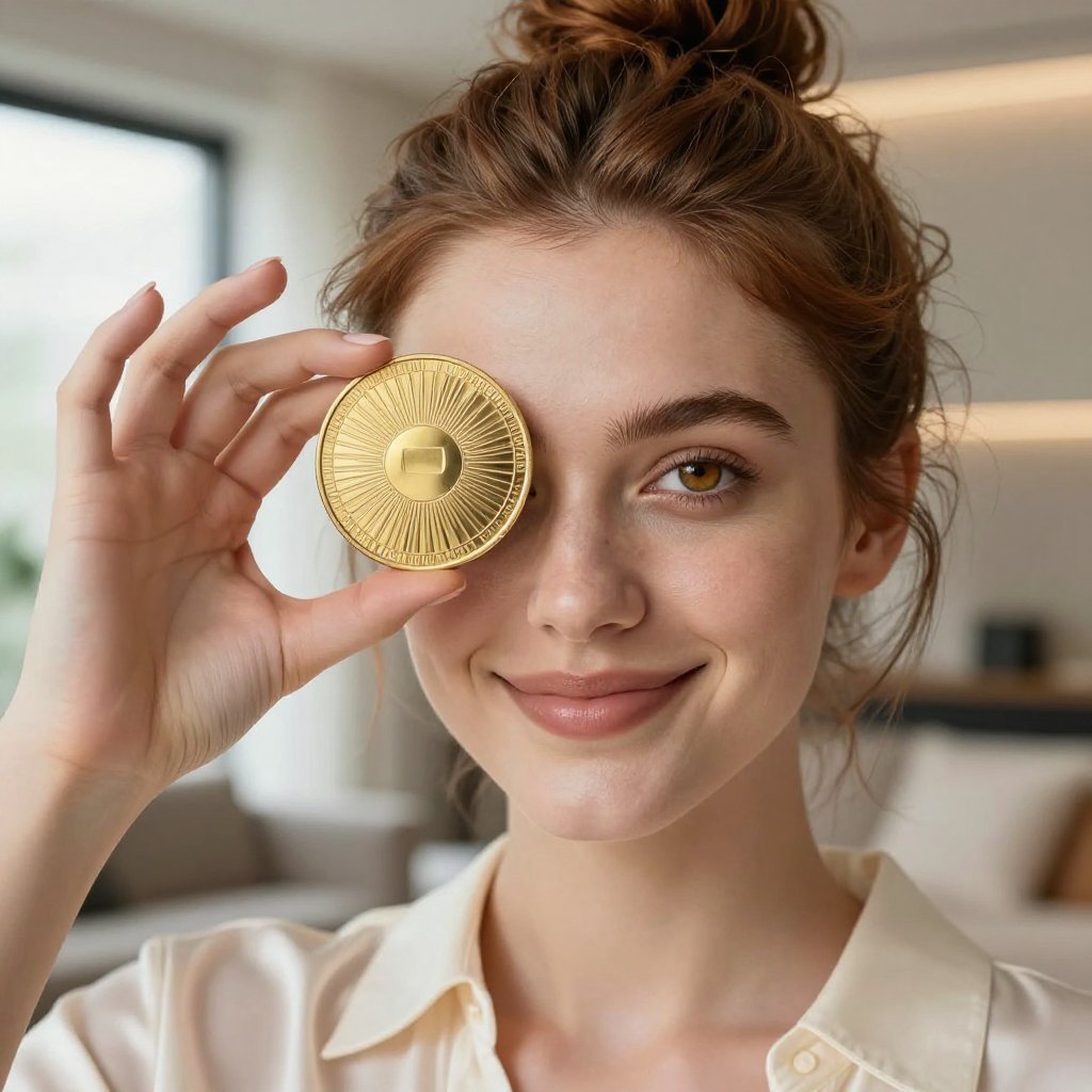 Audiera (BEAT) — gold cryptocurrency coin price illustration