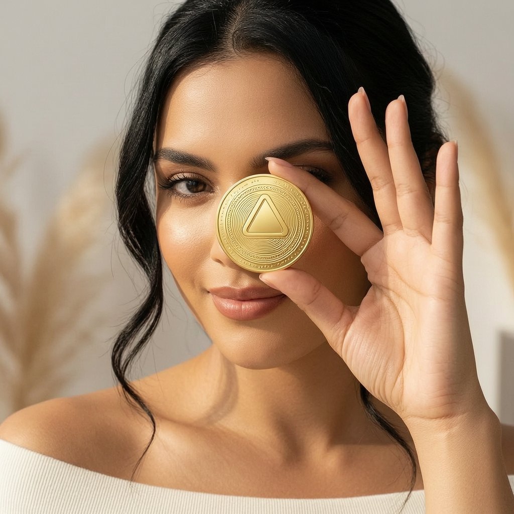 Aurora (AURORA) — gold cryptocurrency coin price illustration