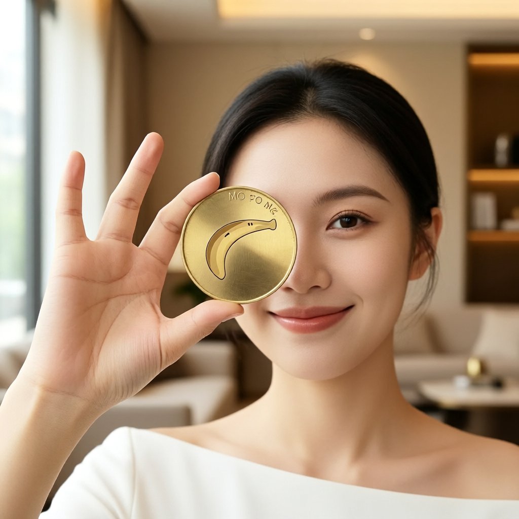 Banana Gun (BANANA) — gold cryptocurrency coin price illustration
