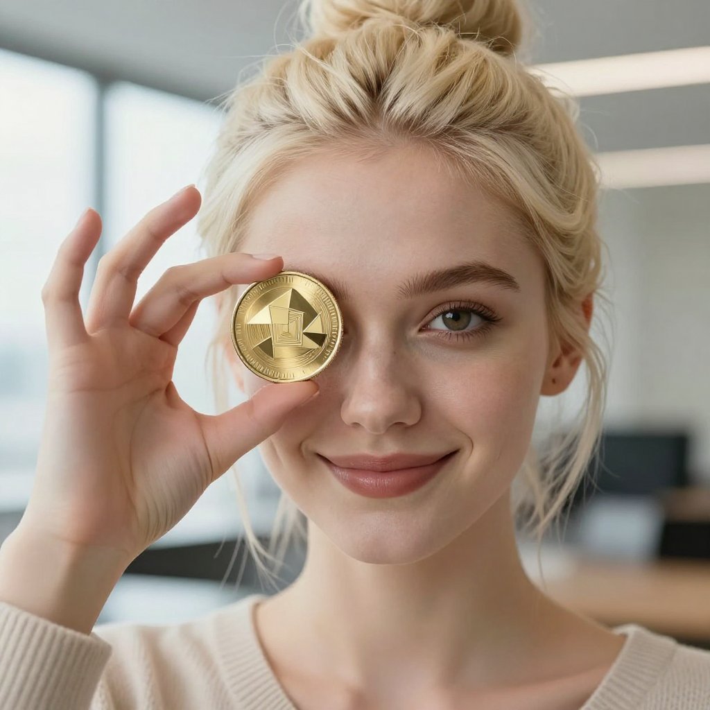 BCGame Coin (BC) — gold cryptocurrency coin price illustration