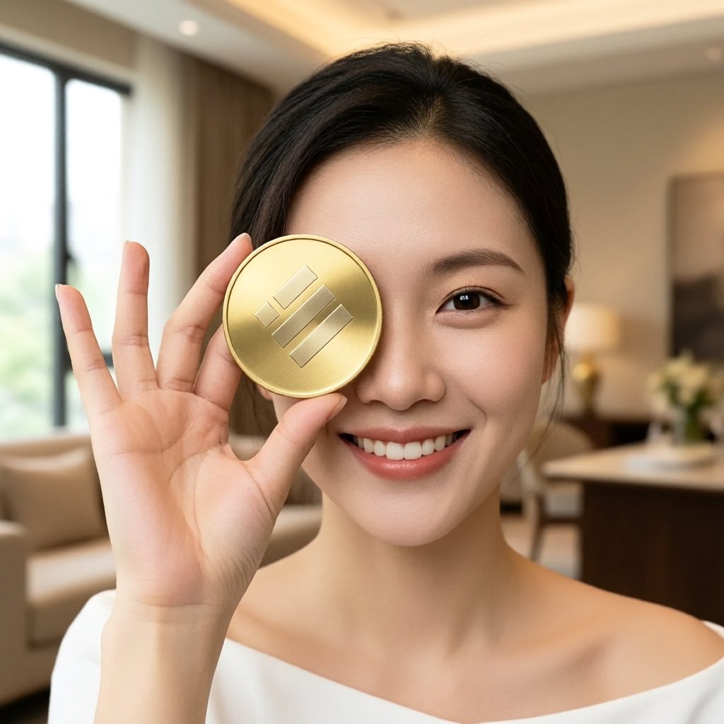 BUSD (BUSD) — gold cryptocurrency coin price illustration