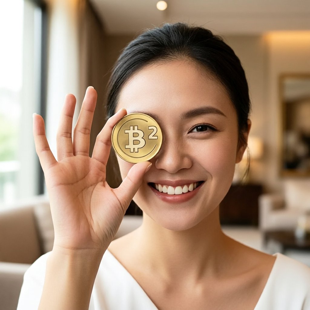 BSquared Network (B2) — gold cryptocurrency coin price illustration