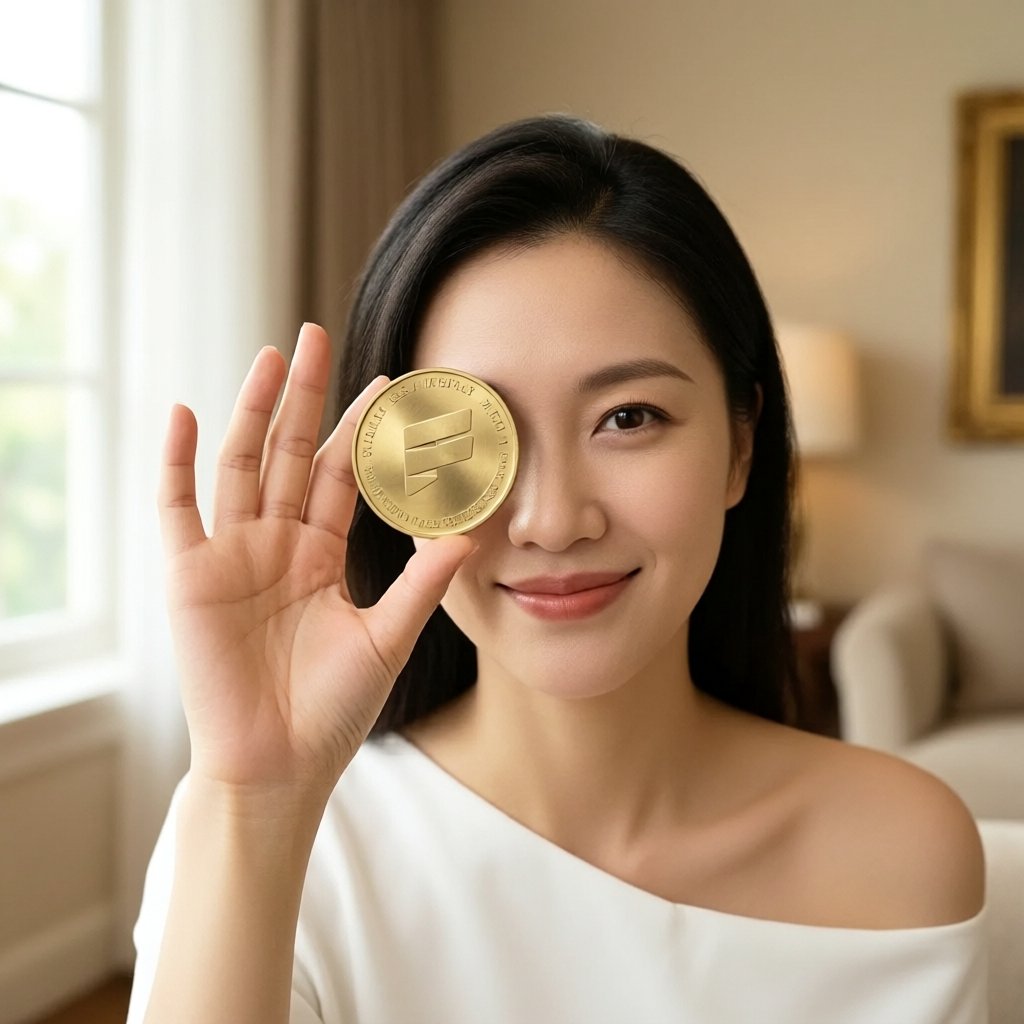Collect on Fanable (COLLECT) — gold cryptocurrency coin price illustration