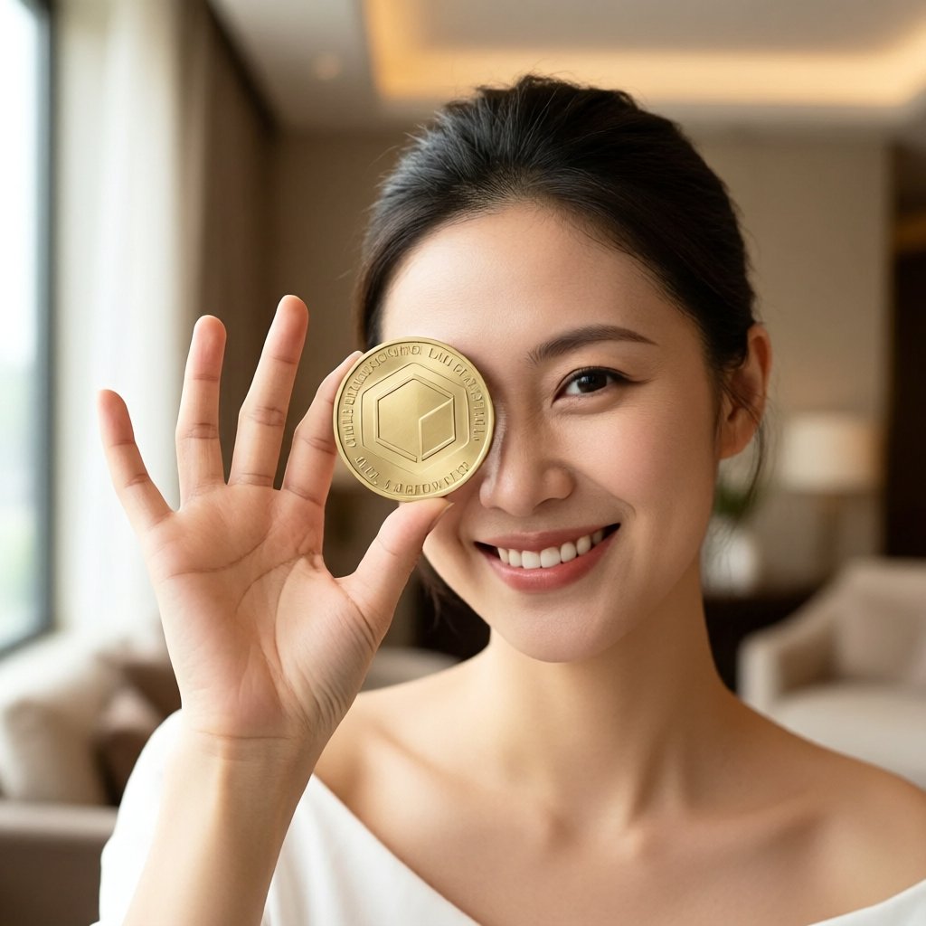 Core (CORE) — gold cryptocurrency coin price illustration