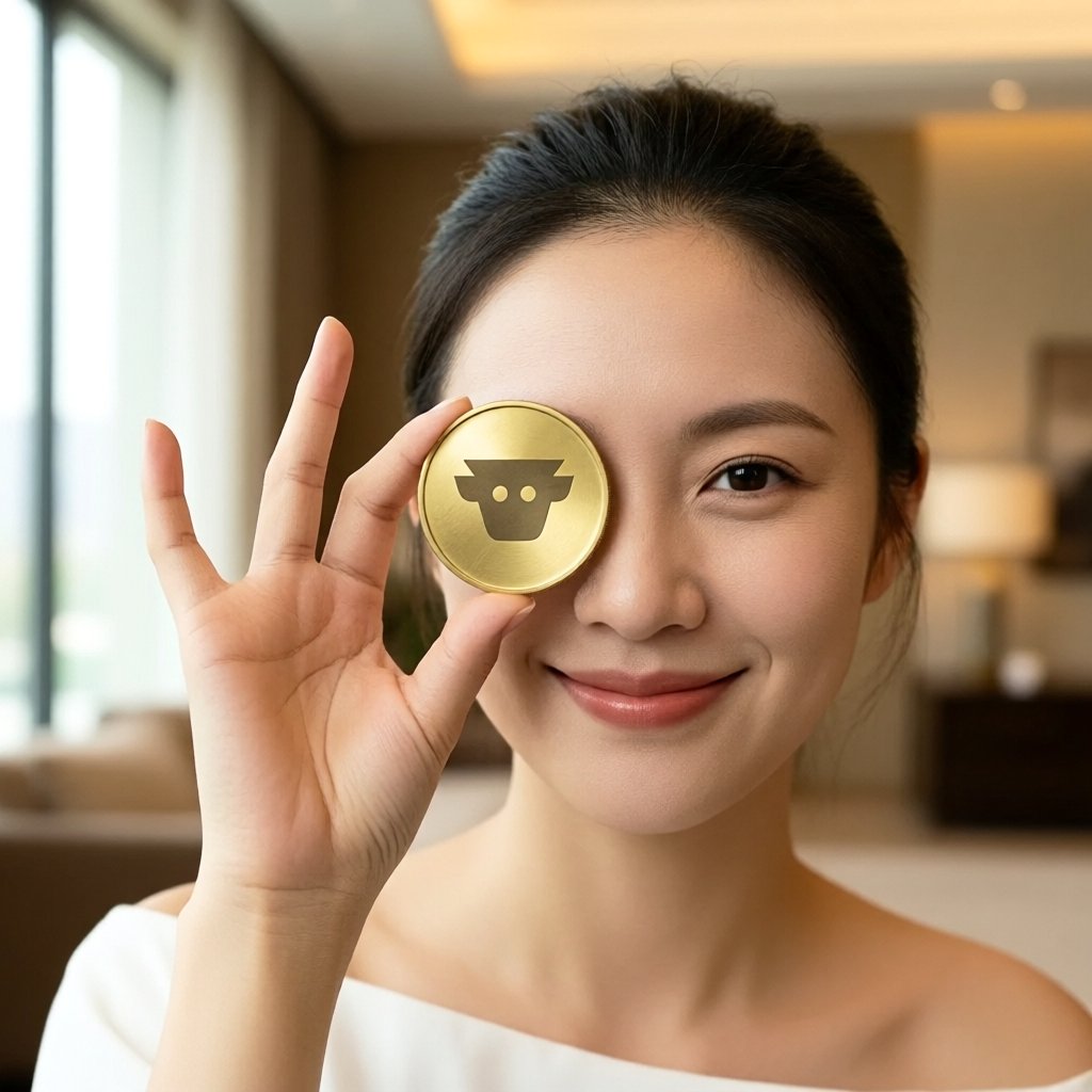 CoW Protocol (COW) — gold cryptocurrency coin price illustration