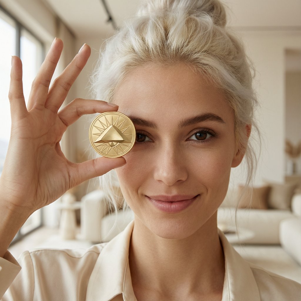 Dai (DAI) — gold cryptocurrency coin price illustration