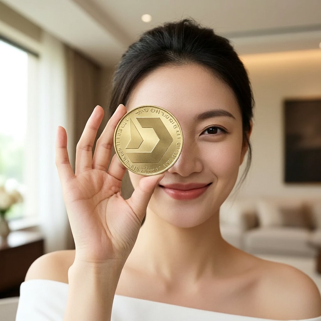 DexNet (DEXNET) — gold cryptocurrency coin price illustration