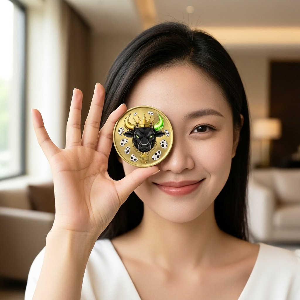 DogBull (DOGO) — gold cryptocurrency coin price illustration
