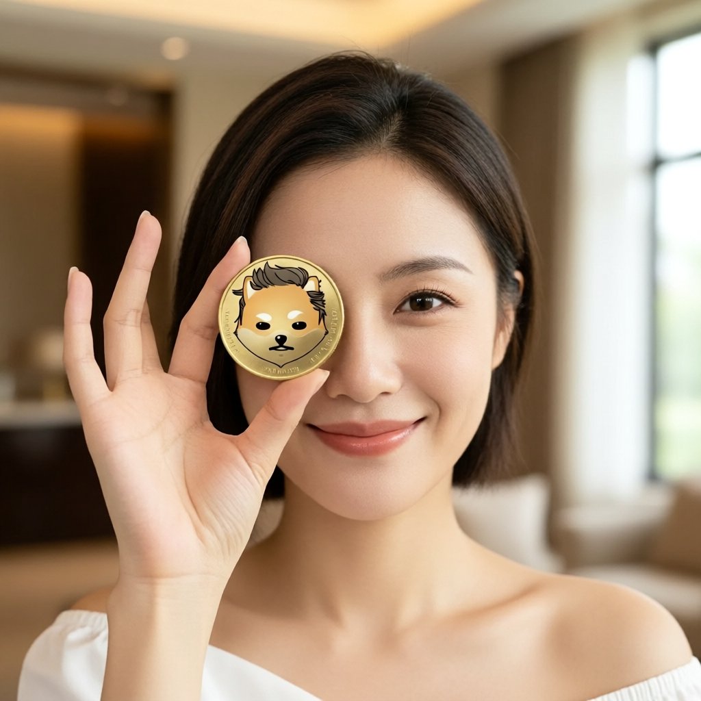 Dogelon Mars (ELON) — gold cryptocurrency coin price illustration