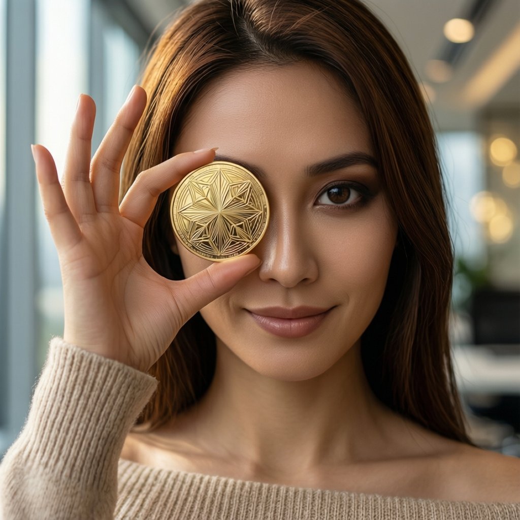 dogwifhat (WIF) — gold cryptocurrency coin price illustration