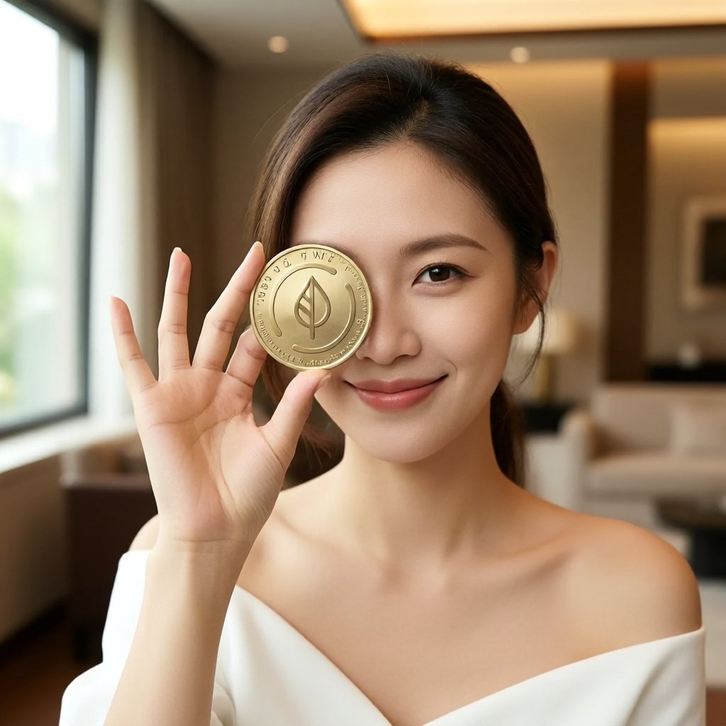 DOVU (DOVU) — gold cryptocurrency coin price illustration