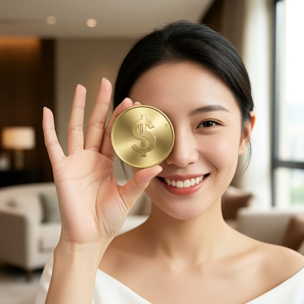 Electronic USD (EUSD) — gold cryptocurrency coin price illustration