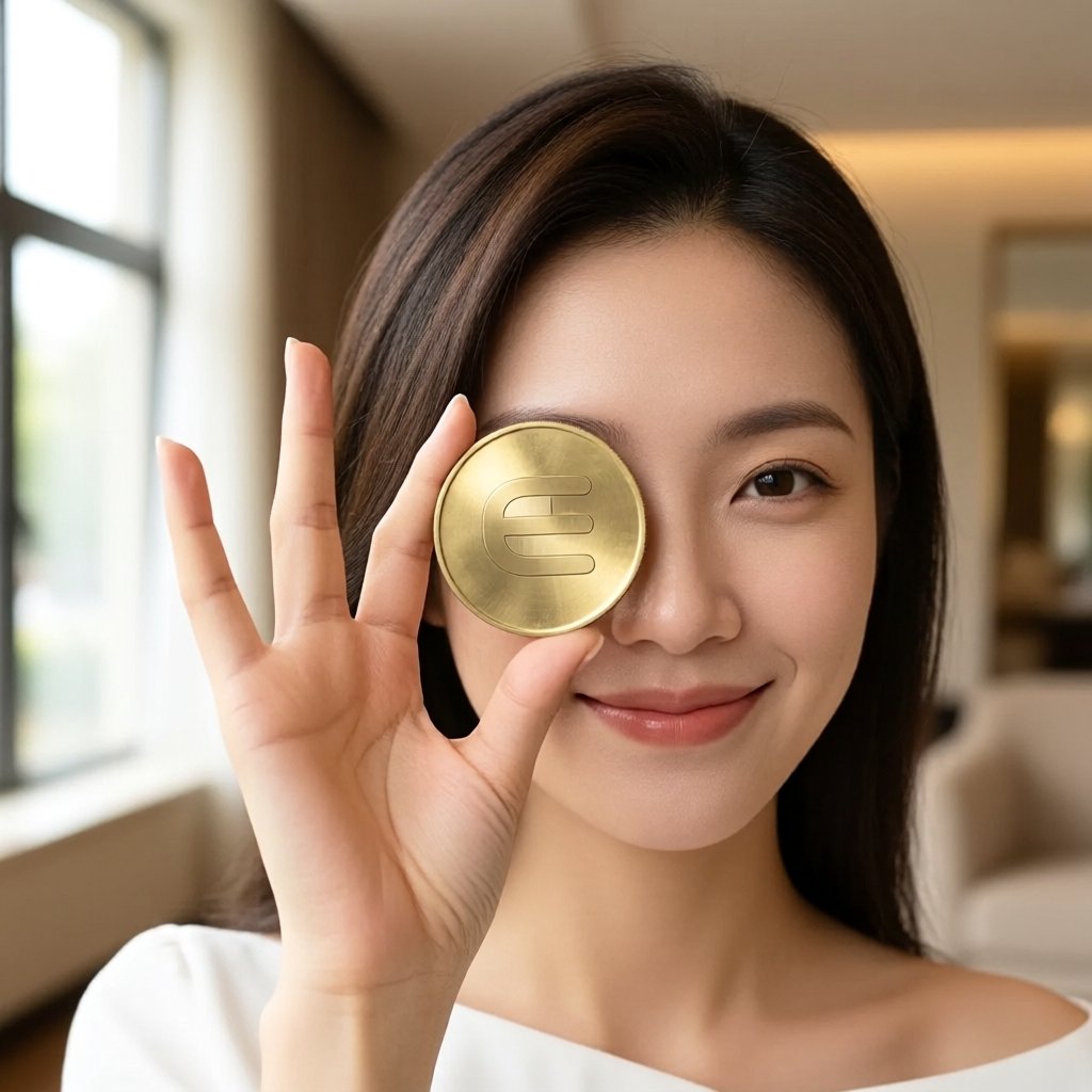 Enjin Coin (ENJ) — gold cryptocurrency coin price illustration
