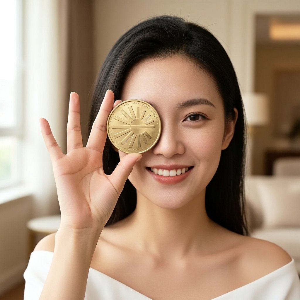 Espresso (ESP) — gold cryptocurrency coin price illustration