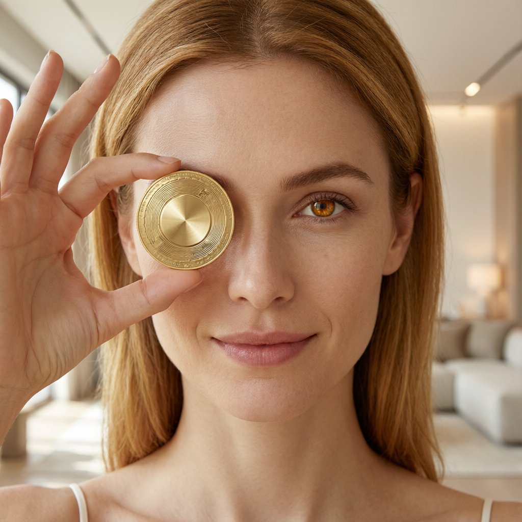 Ethena USDe (USDE) — ілюстрація золотої крипто-монети та ціни