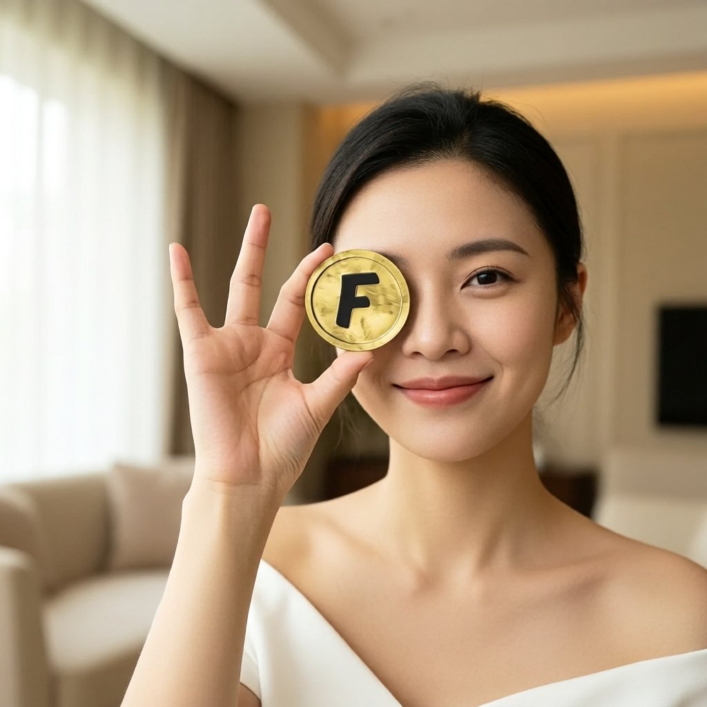 Fade Wallet Token (FWT) — ілюстрація золотої крипто-монети та ціни