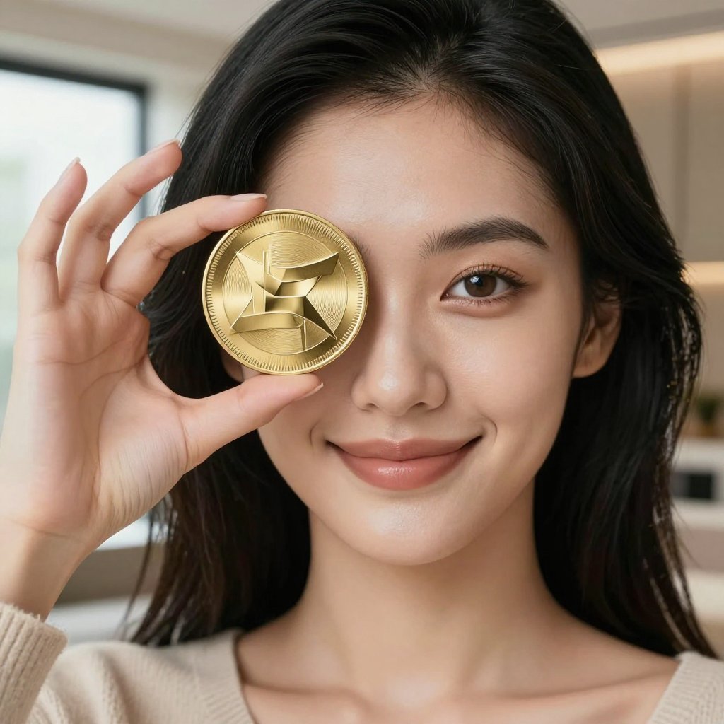 Artificial Superintelligence Alliance (FET) — gold cryptocurrency coin price illustration