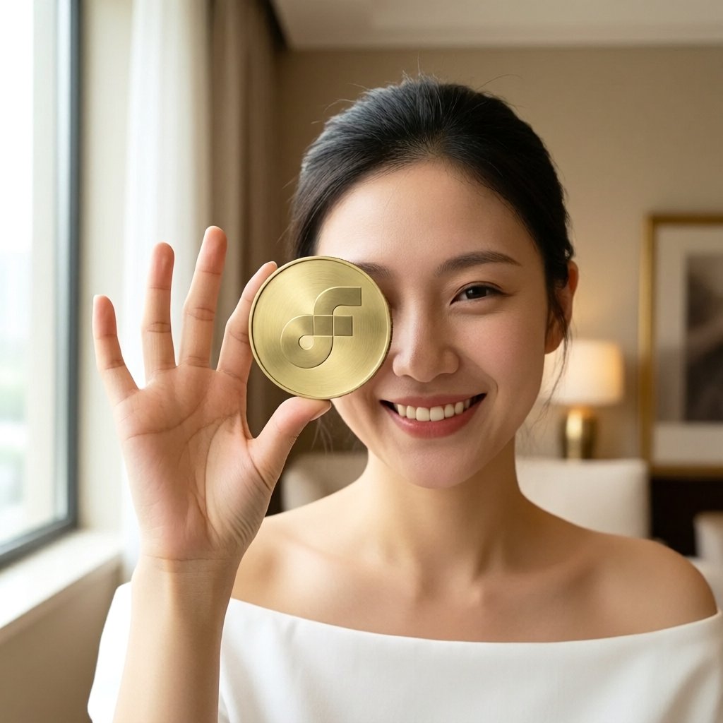 Flow (FLOW) — gold cryptocurrency coin price illustration