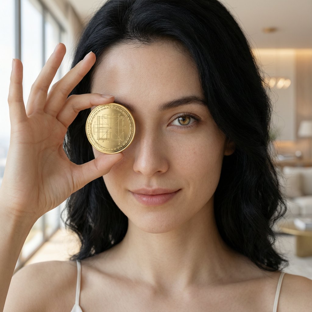 Circle USYC (USYC) — gold cryptocurrency coin price illustration