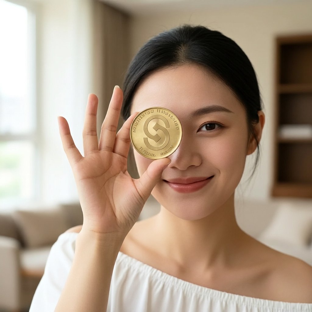 Lista USD (LISUSD) — gold cryptocurrency coin price illustration