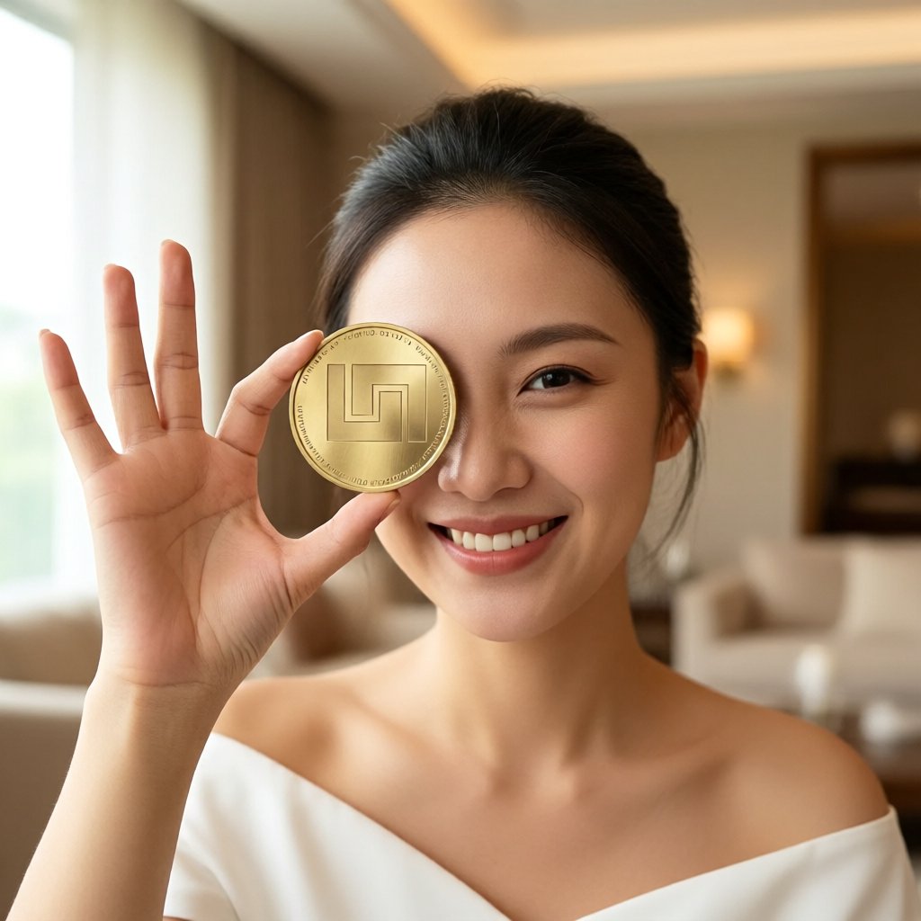 Infinex (INX) — gold cryptocurrency coin price illustration
