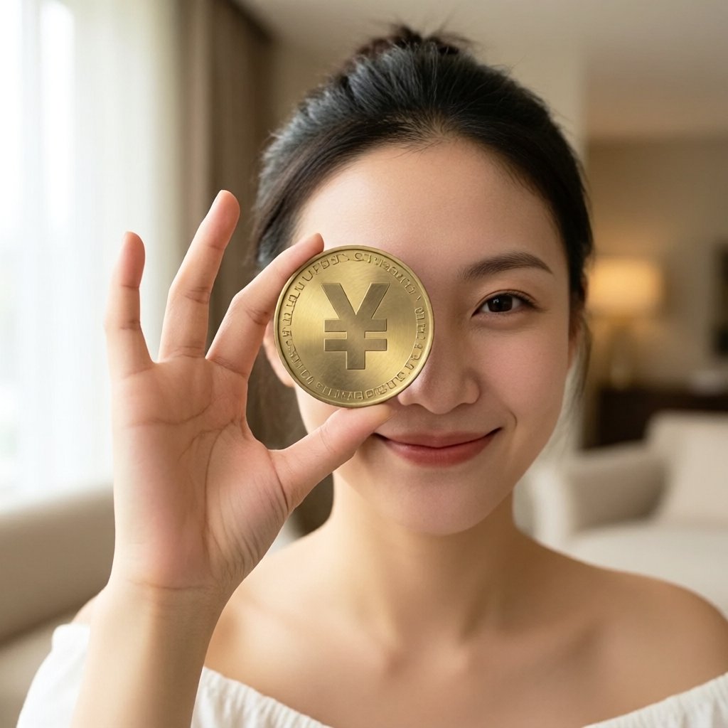 JPY Coin (JPYC) — ілюстрація золотої крипто-монети та ціни