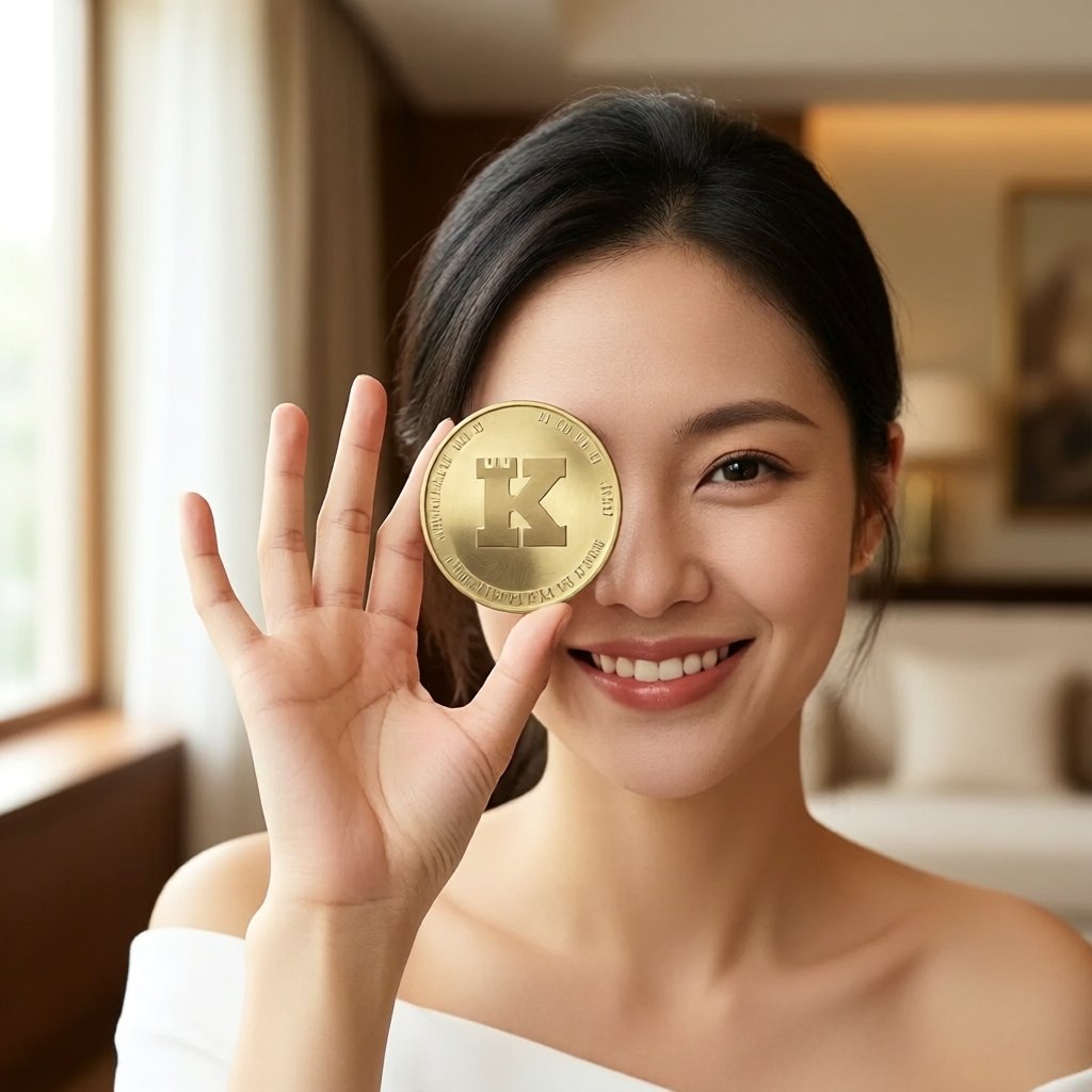 Keep Network (KEEP) — gold cryptocurrency coin price illustration