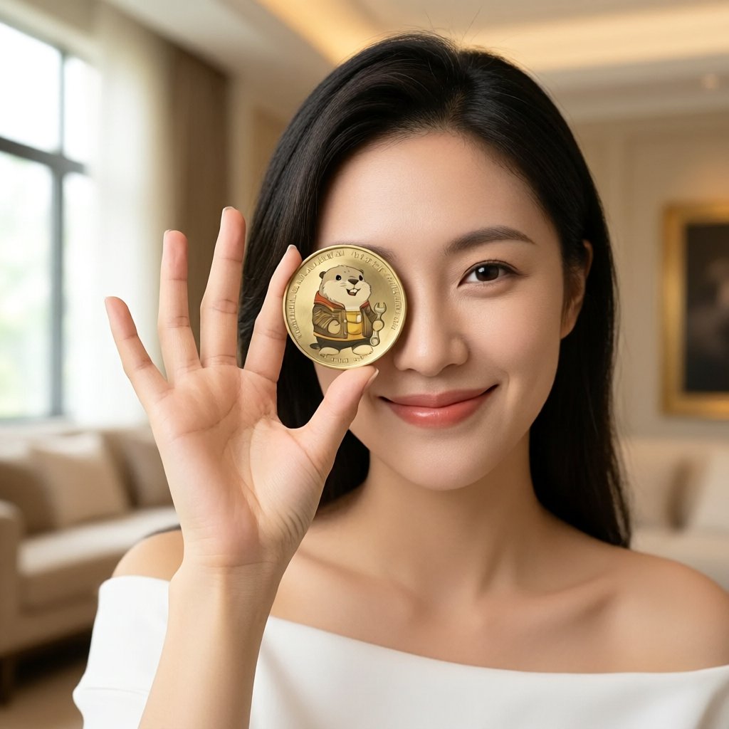 Moolah (MOOLAH) — gold cryptocurrency coin price illustration