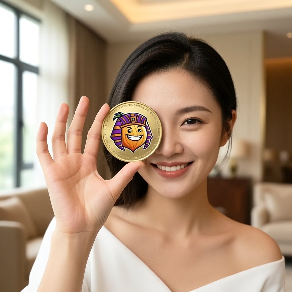 MyOnion.fun ($ONION) — gold cryptocurrency coin price illustration