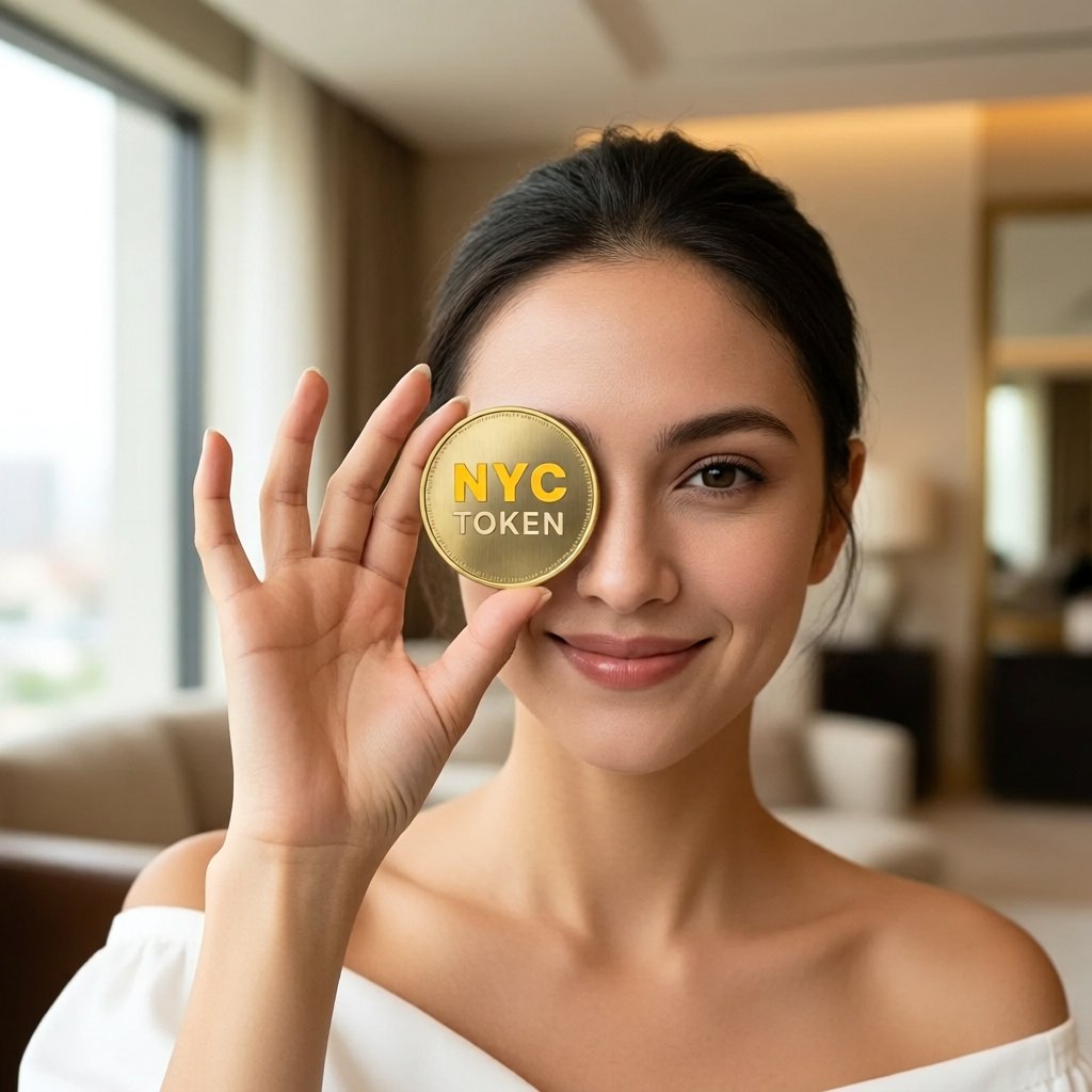 NYC (NYC) — gold cryptocurrency coin price illustration