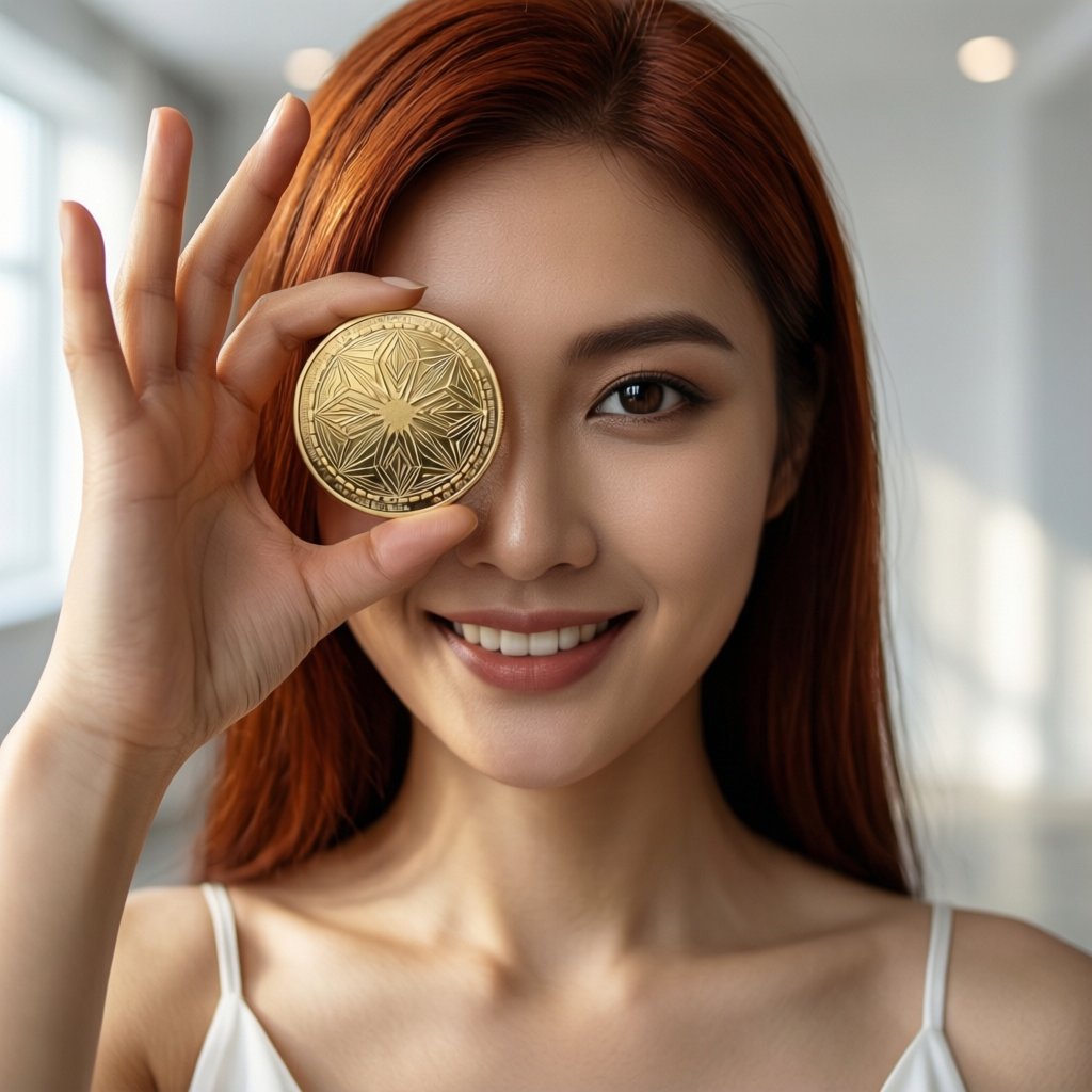 Ozone Chain (OZO) — gold cryptocurrency coin price illustration
