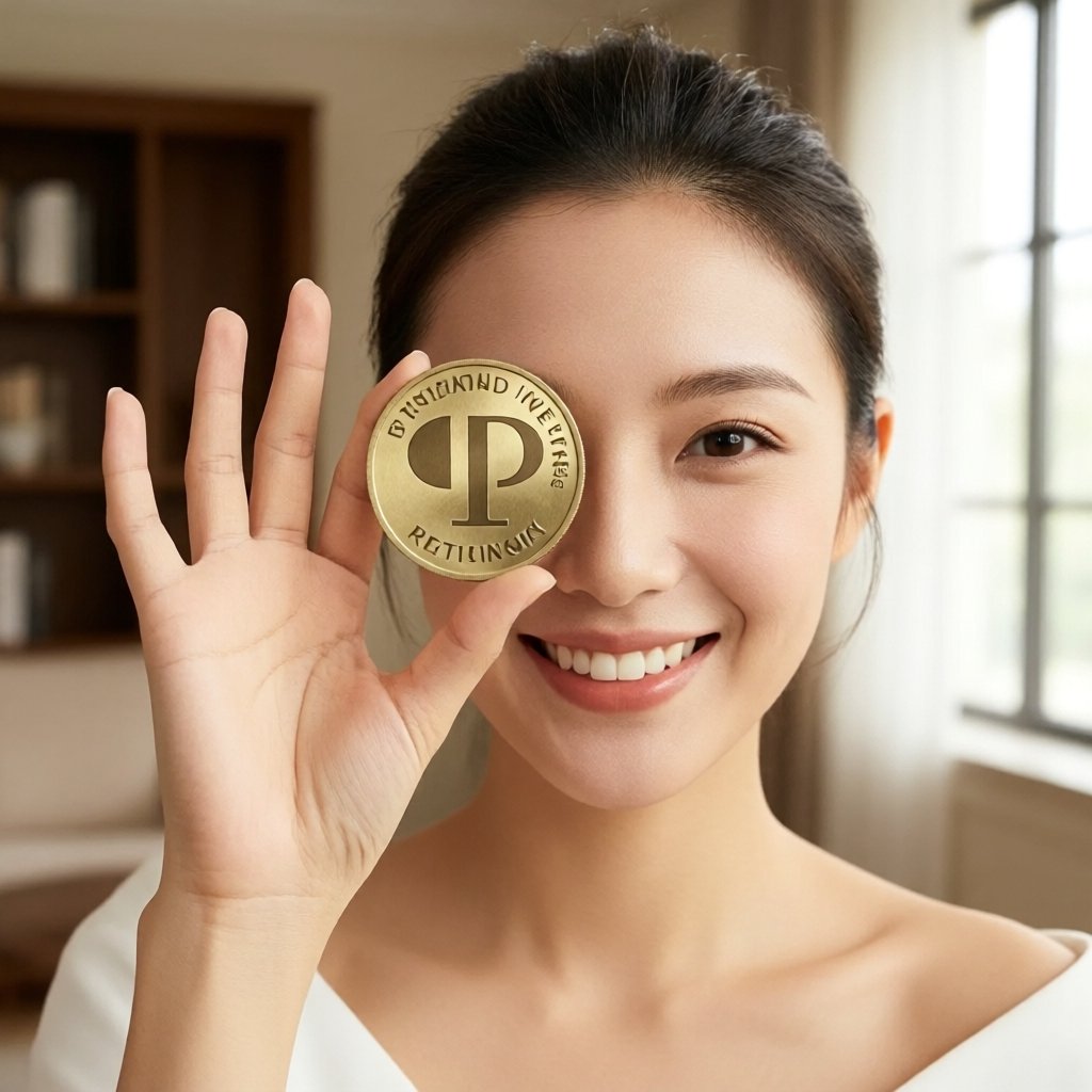 Pearl (PRL) — gold cryptocurrency coin price illustration