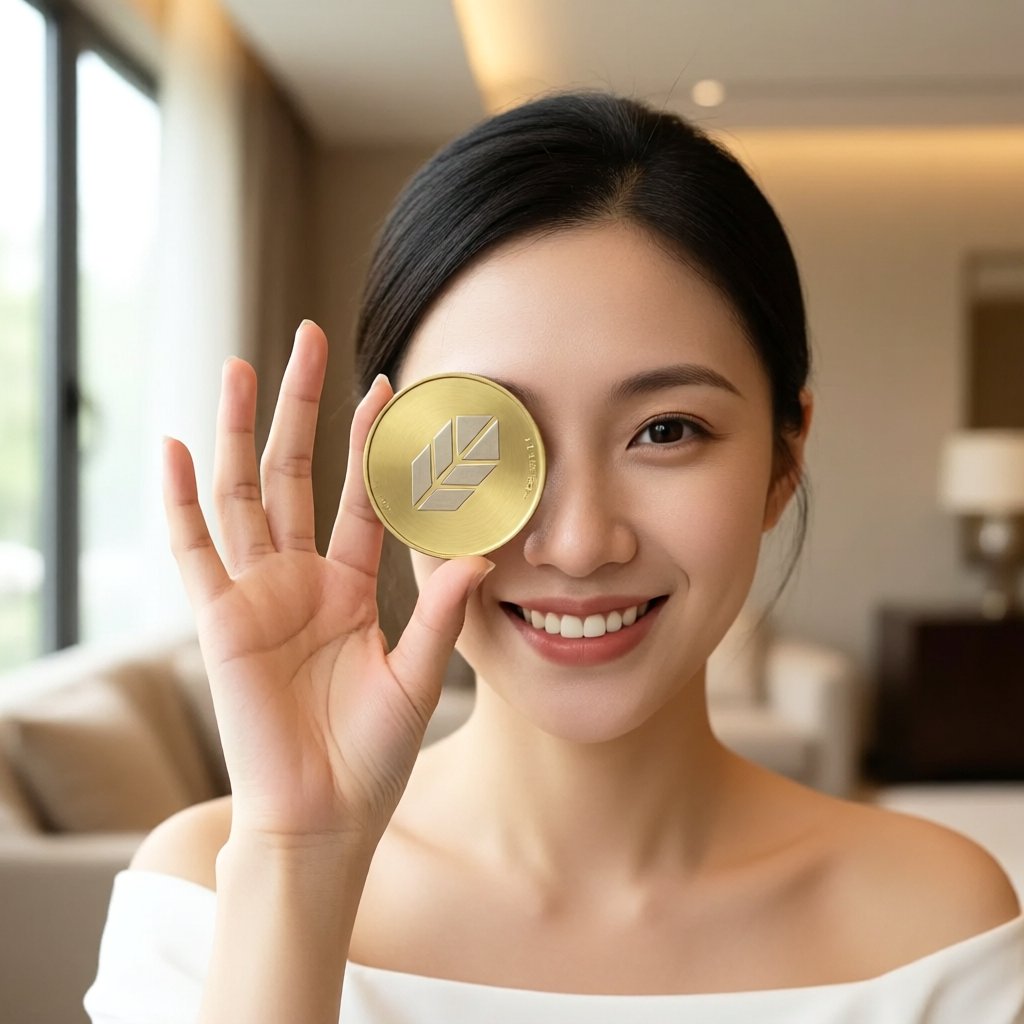 Plume (PLUME) — gold cryptocurrency coin price illustration
