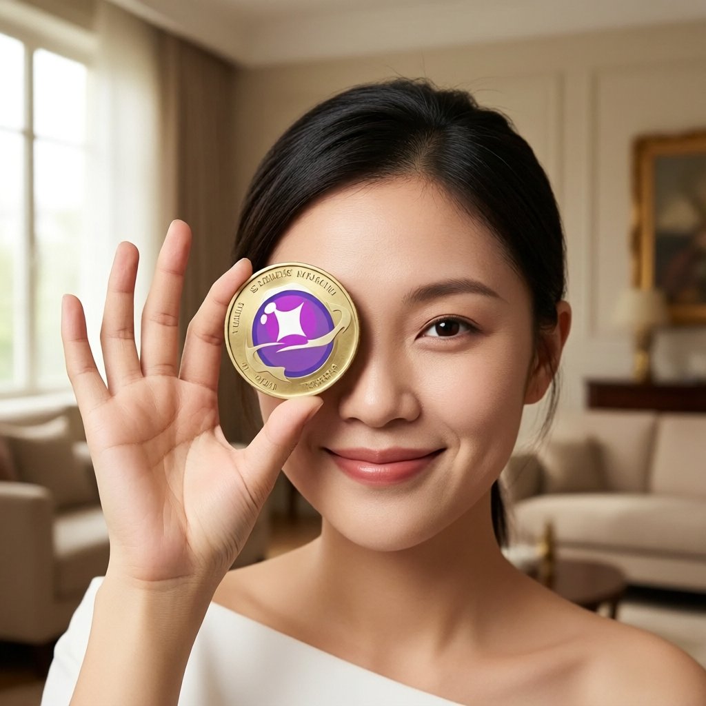 Power Protocol (POWER) — gold cryptocurrency coin price illustration