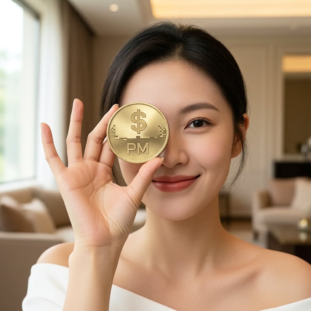Precious Metals USD (PMUSD) — gold cryptocurrency coin price illustration