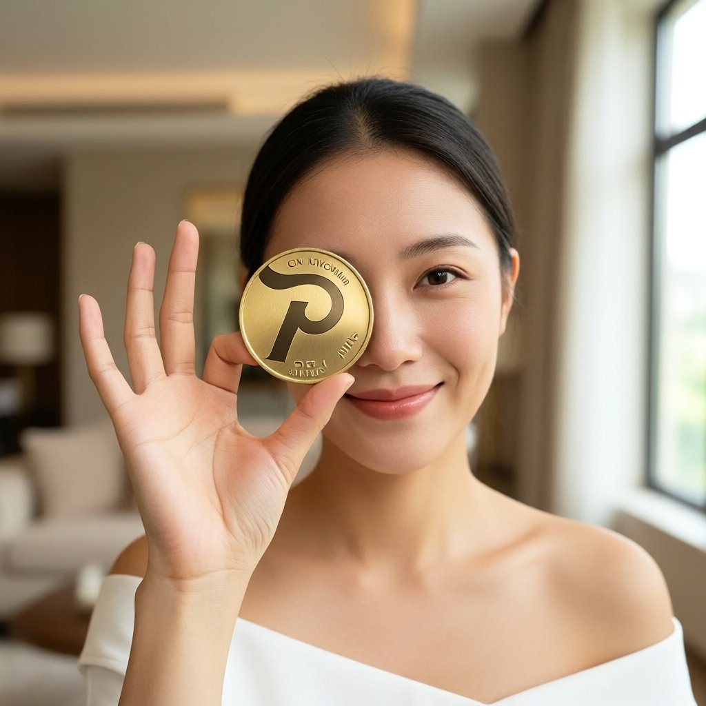 Prize Protocol (PRIZE) — gold cryptocurrency coin price illustration