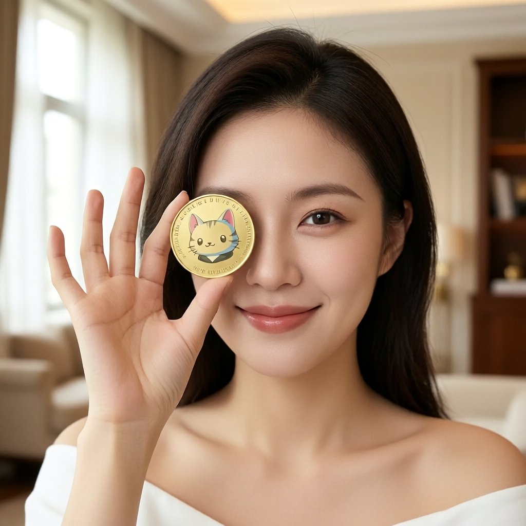 Purr (PURR) — gold cryptocurrency coin price illustration