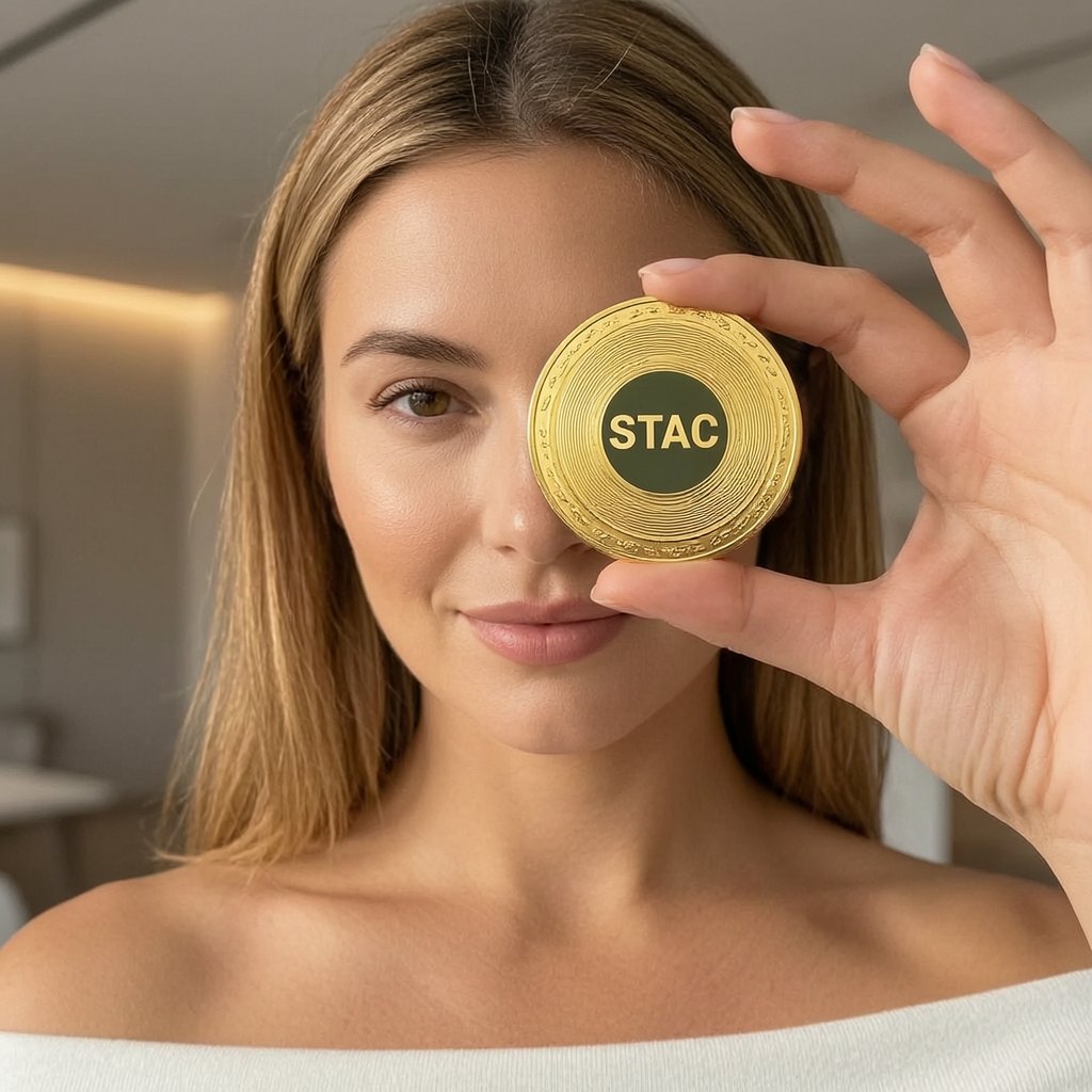 Securitize Tokenized AAA CLO Fund (STAC) — gold cryptocurrency coin price illustration