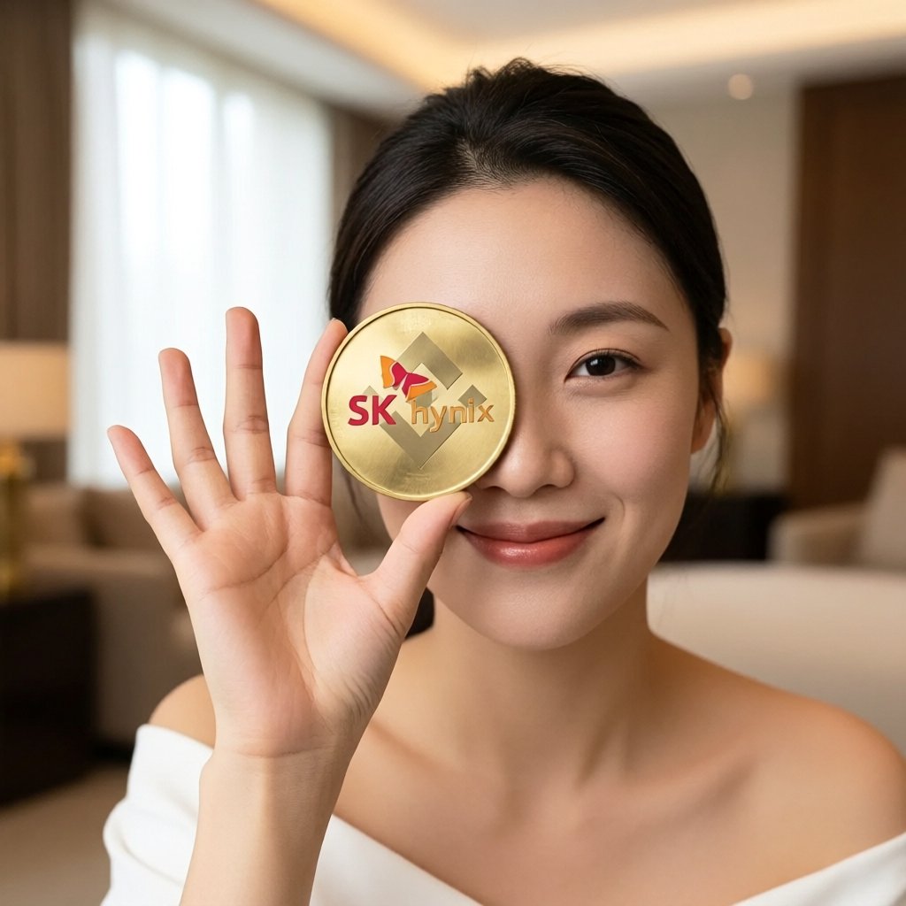 SK Hynix (bStocks Tokenized Stock) (SKHYB) — gold cryptocurrency coin price illustration