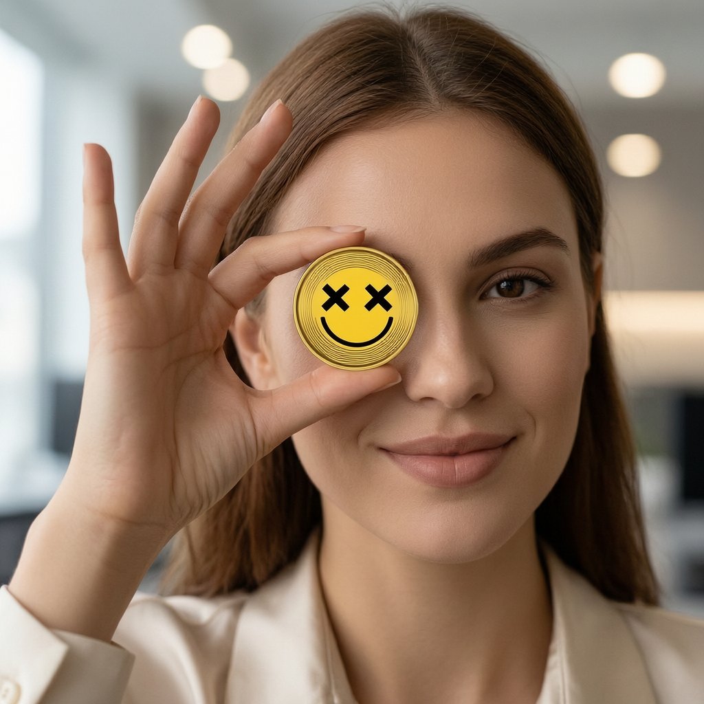 Smilek to the Bank (SMILEK) — gold cryptocurrency coin price illustration