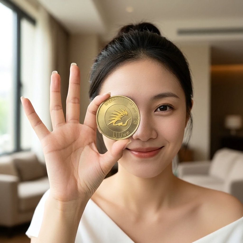 Spiko Digital Assets Cash & Carry Fund - Euro Share Class (EURSPKCC) — ілюстрація золотої крипто-монети та ціни