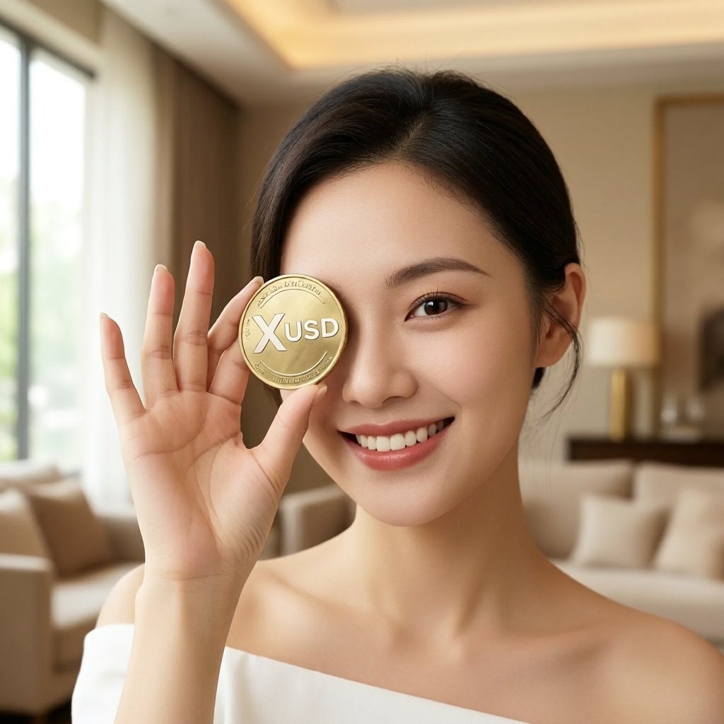 StraitsX XUSD (XUSD) — gold cryptocurrency coin price illustration
