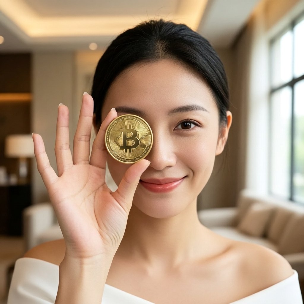 The Bitcoin Bull (TBB) — gold cryptocurrency coin price illustration