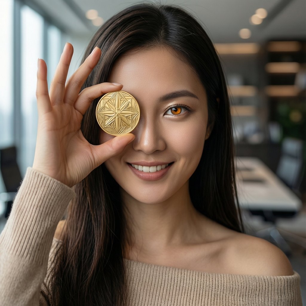 Theo Short Duration US Treasury Fund (THBILL) — ілюстрація золотої крипто-монети та ціни