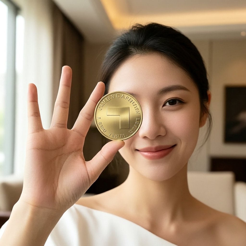Tradable Eu/LatAm PoS Financing SSTL (PC0000049) — ілюстрація золотої крипто-монети та ціни