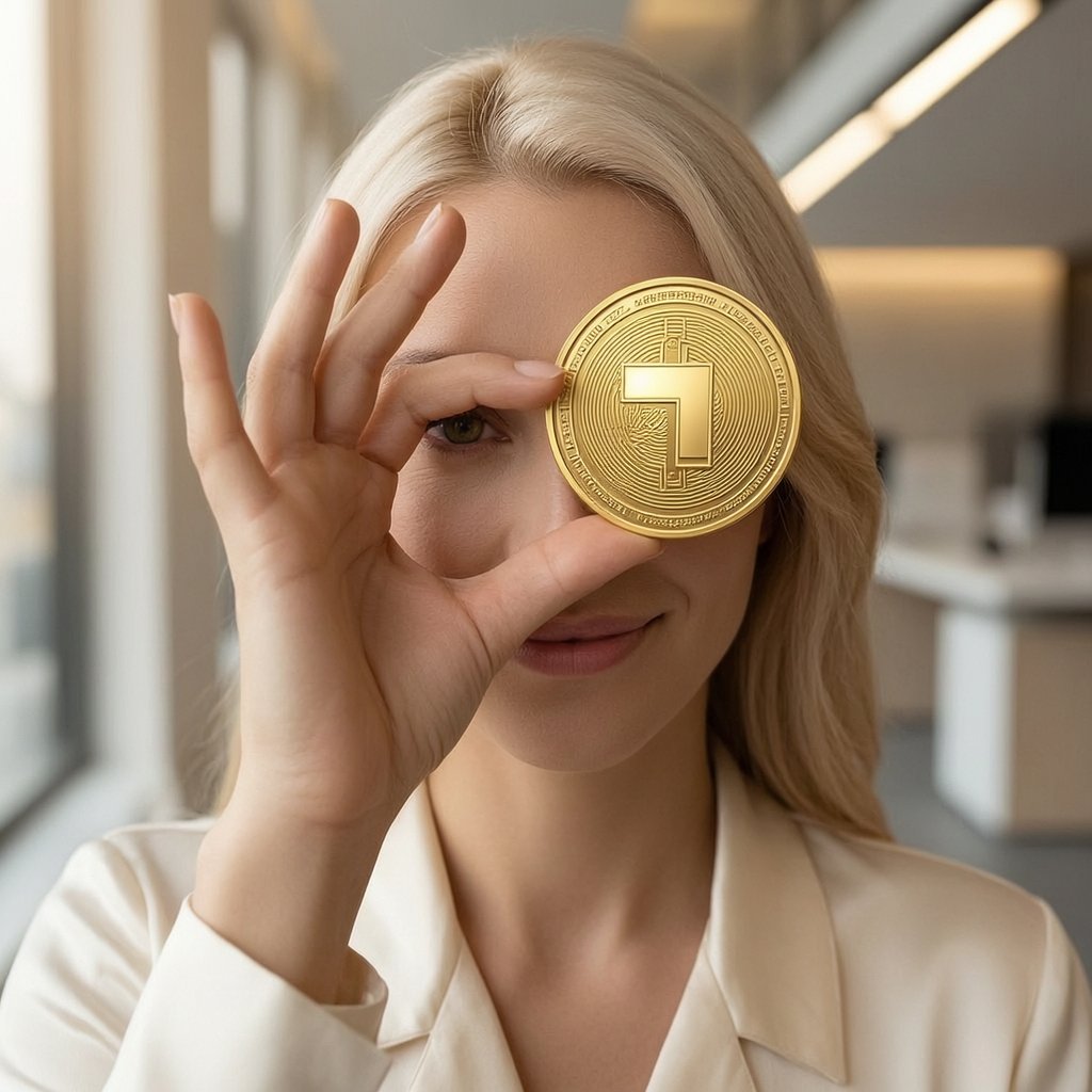 Tradable Singapore Fintech SSL (PC0000077) — ілюстрація золотої крипто-монети та ціни